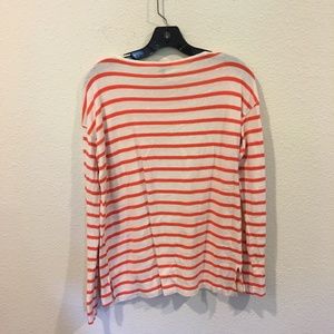 J. Crew Tops - J. Crew red and white striped long sleeve top J. Crew Tops - J. Crew red and white striped long sleeve top
